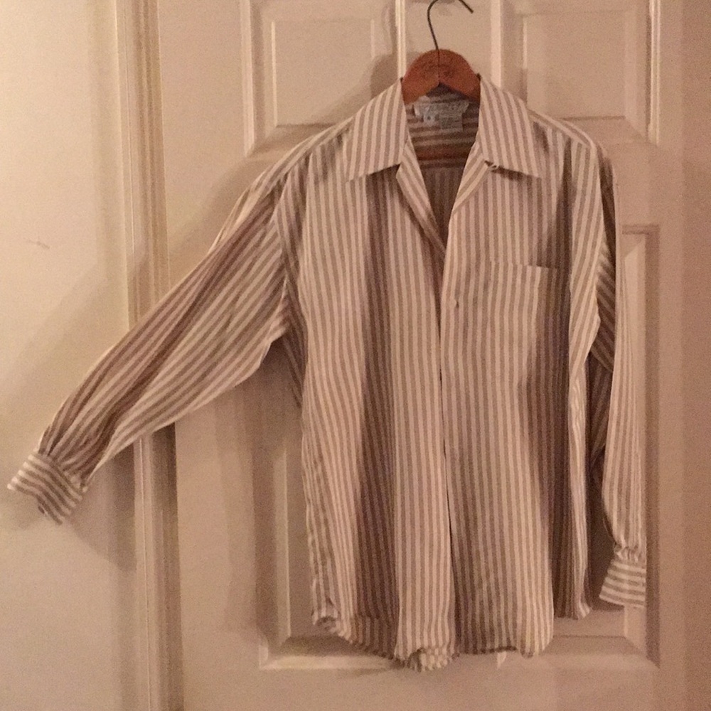 Vintage 1980’s Carthago Striped Silk Blouse
